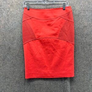 Missoni Skirt Women Small Red Wool Blend Pencil Straight Athletic ColorBlock